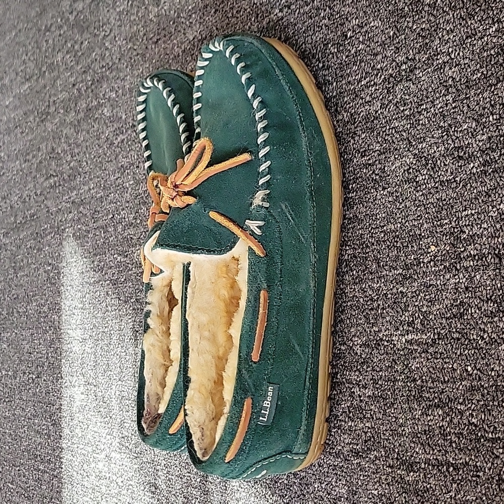 Green slippers